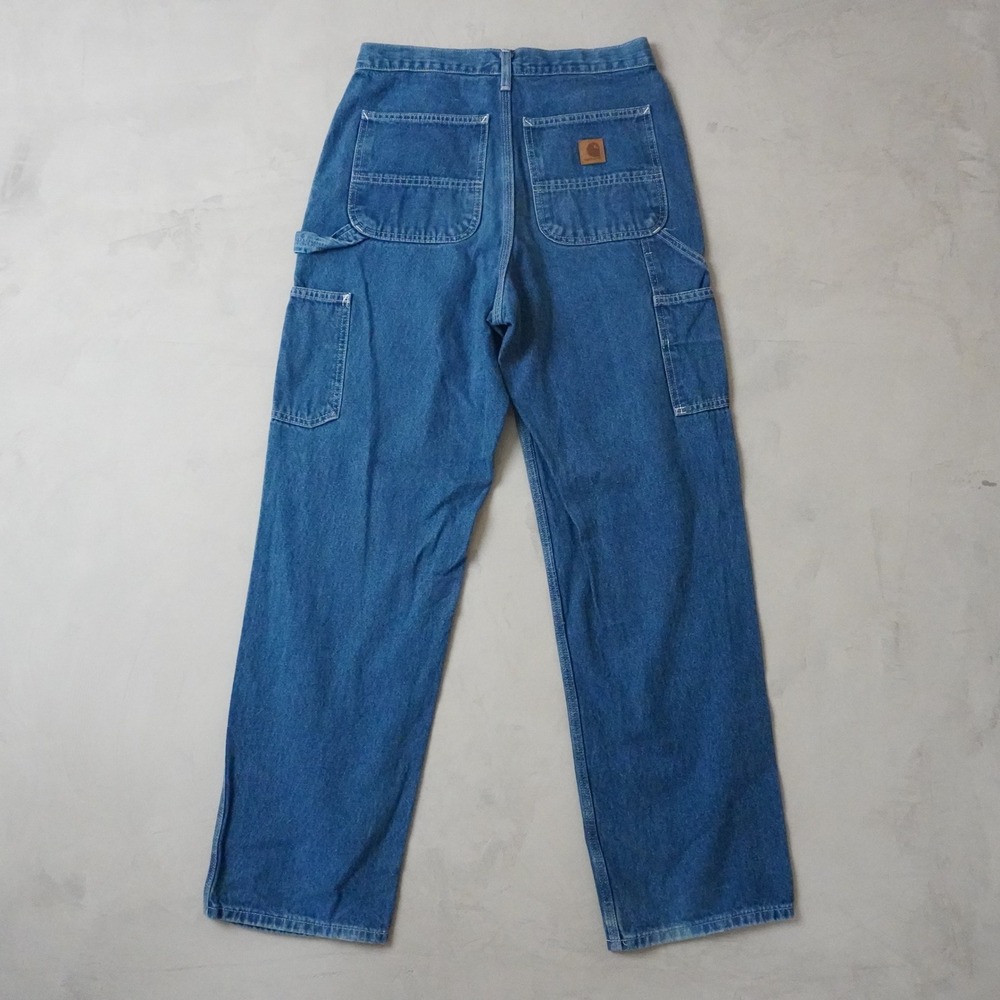Carhartt B13-DST Carpenter Jeans 31x32 Mens Blue Loose Fit Denim Work Pants